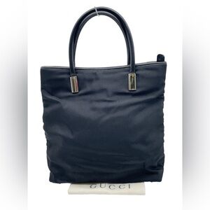 Gucci Midnight Black Satin Tote